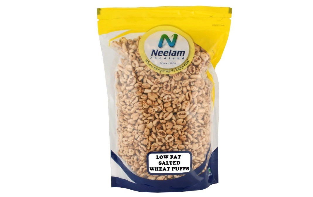Neelam Foodland Low Fat Salted Wheat Puffs   Pack  400 grams